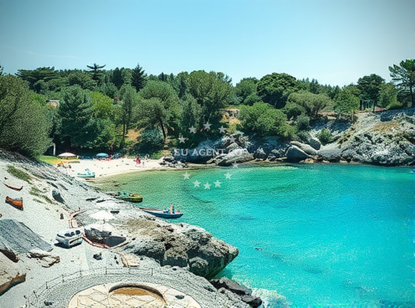 Additional view of Raphael beach in Samorašnji 98, Škuncini stani, Novalja
