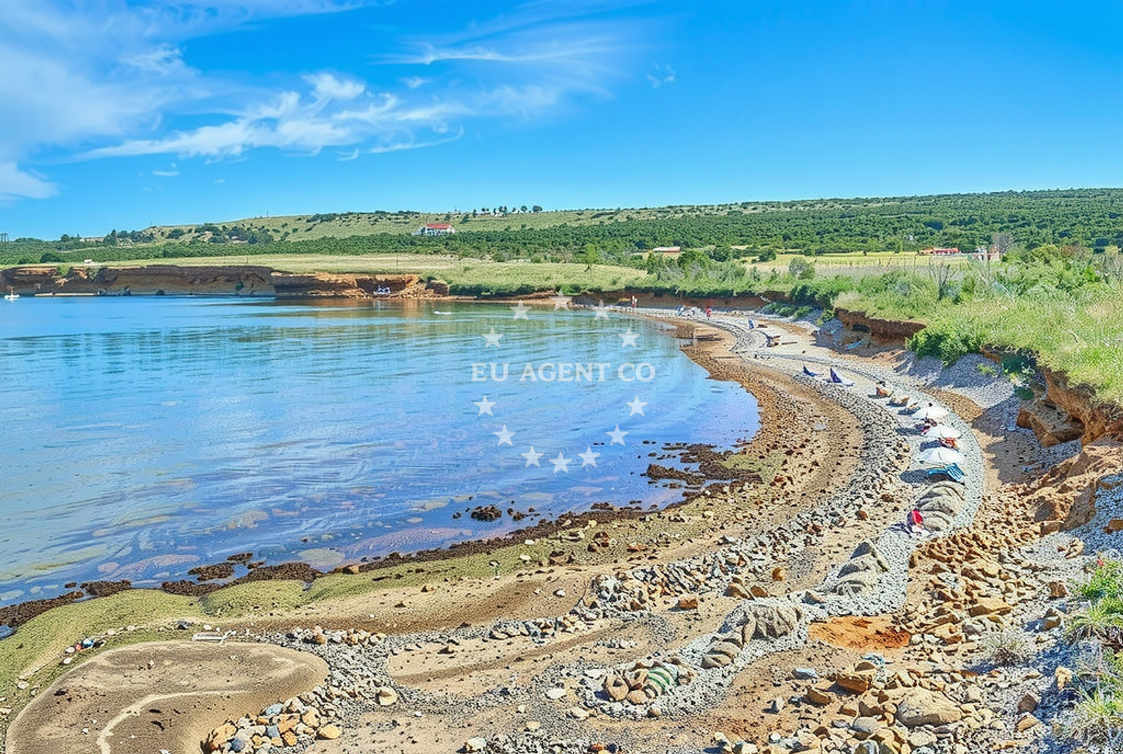 Shoreline and swimming area at Rastovac istok 1, Vir (Vir) Beach in Rastovac istok 1