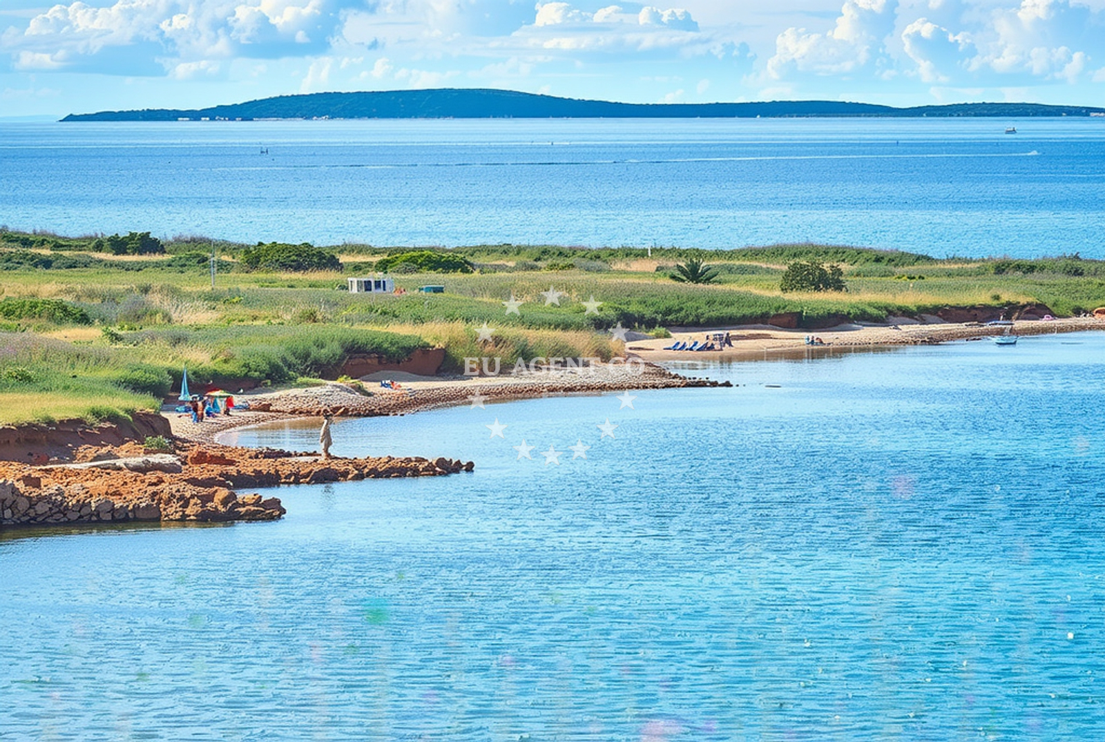Sea and coastal view of Rastovac istok 1, Vir (Vir) Beach in Rastovac istok 1