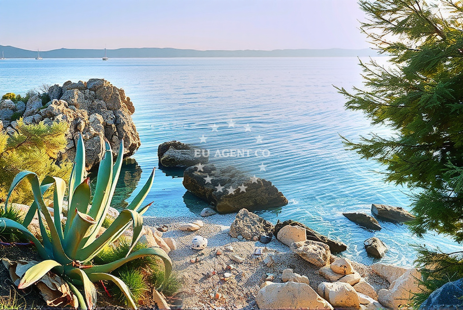 Overview of Ratac, Igrane Beach in Ratac