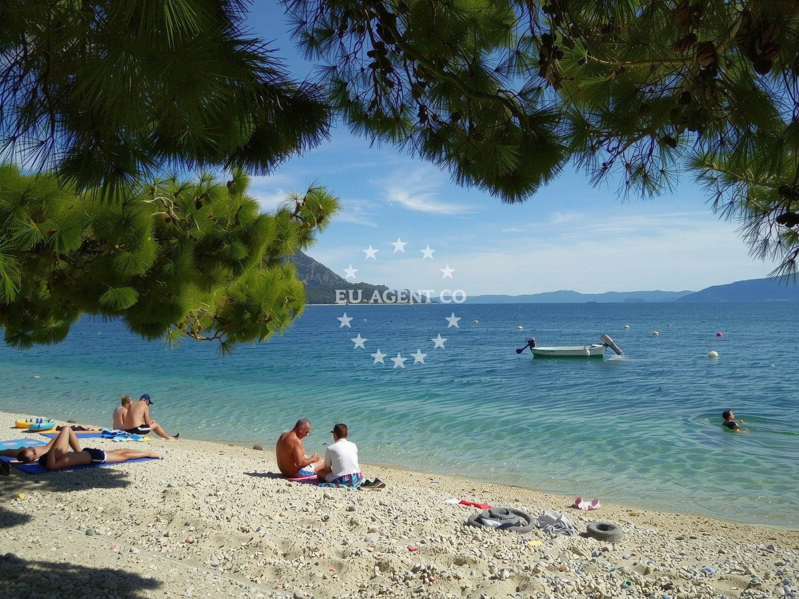 Beach facilities and surroundings at Ravanje beach in A. K. Miošića 3, Podaca