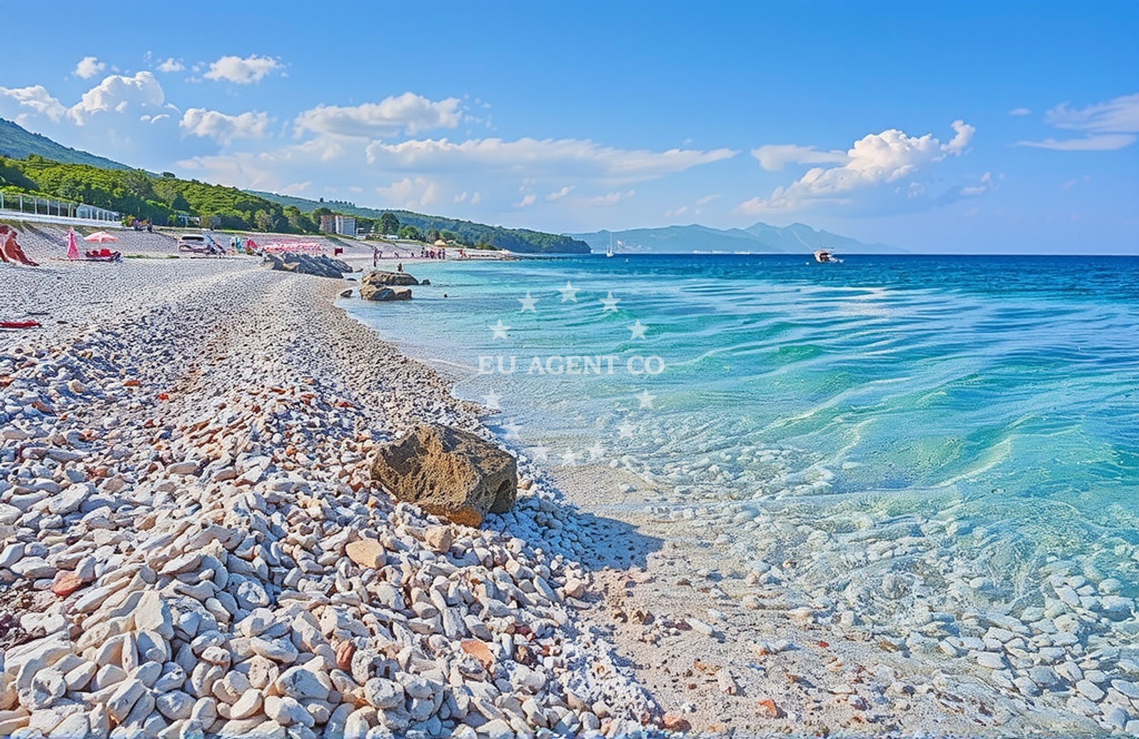 Shoreline and swimming area at Ravni: beaches and coves (3) in Ravni