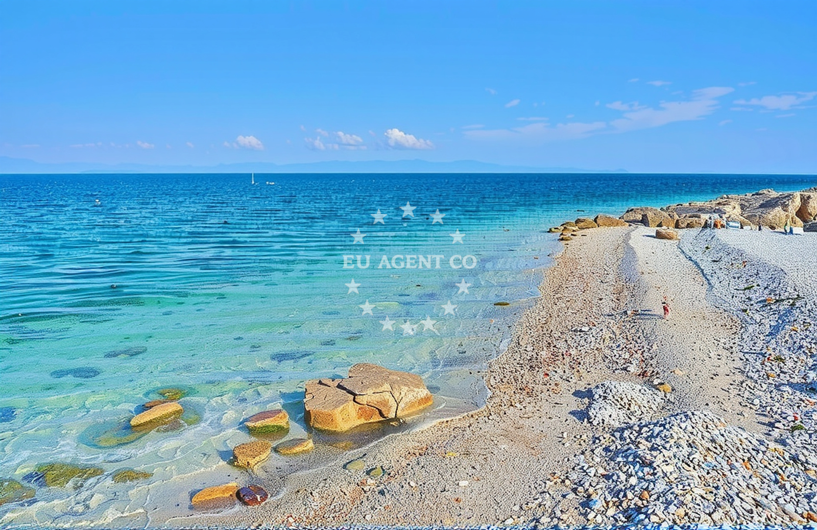 Sea and coastal view of Ravni: beaches and coves (3) in Ravni
