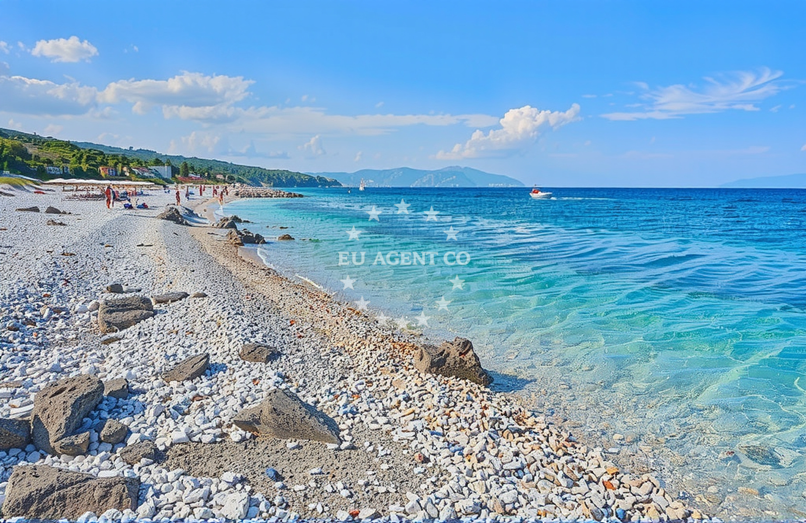 Overview of Ravni (dog beach), Ravni Beach in Ravni (plaža za pse)