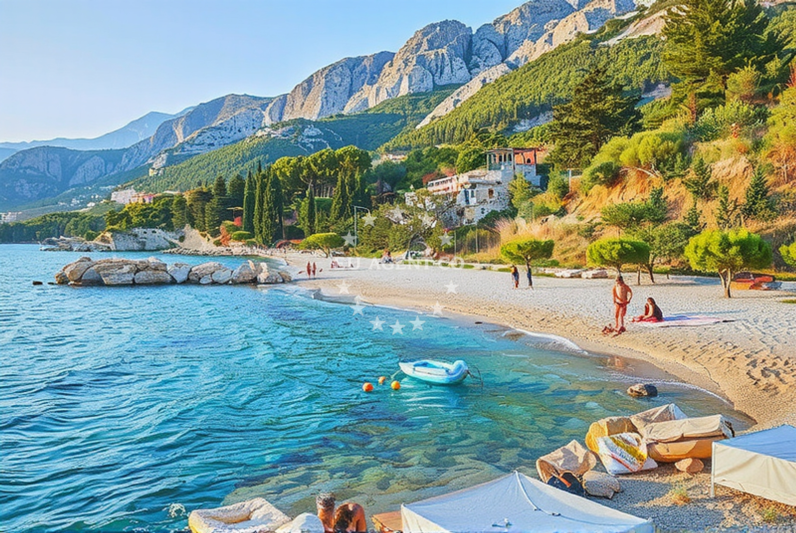 Additional view of Ravnice jug, Omiš Beach in Ravnice jug
