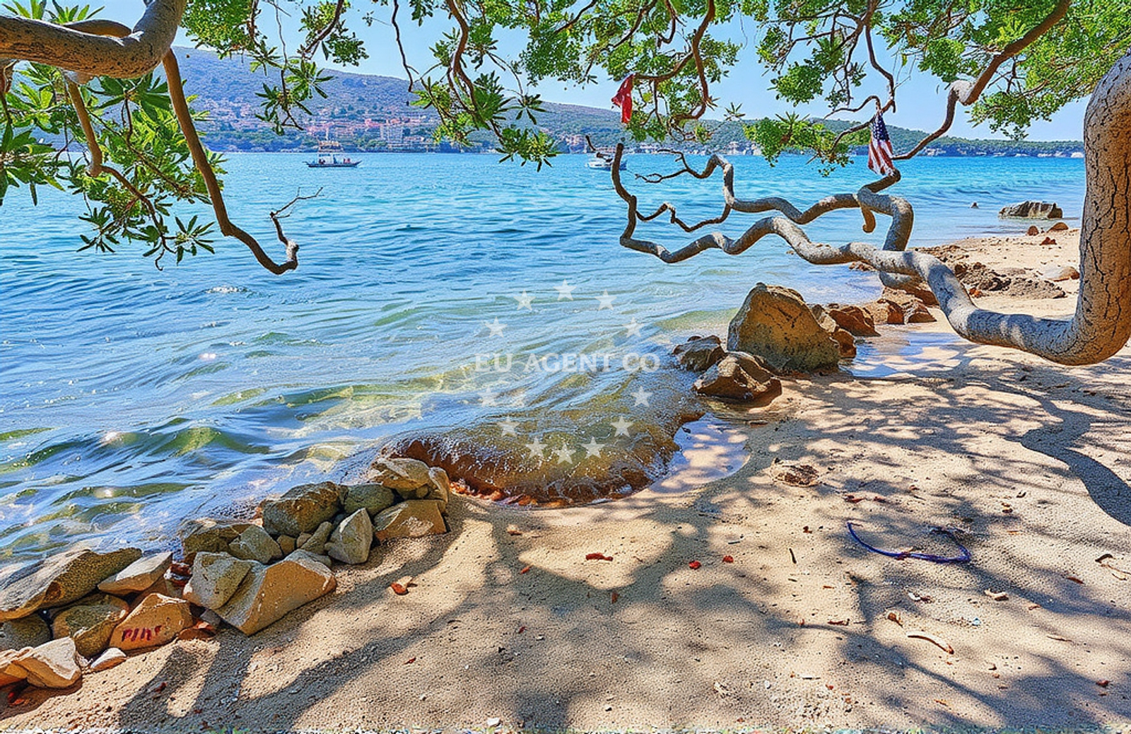 Additional view of Ravnice sredina, Barbat na Rabu (Rab) Beach in Ravnice sredina