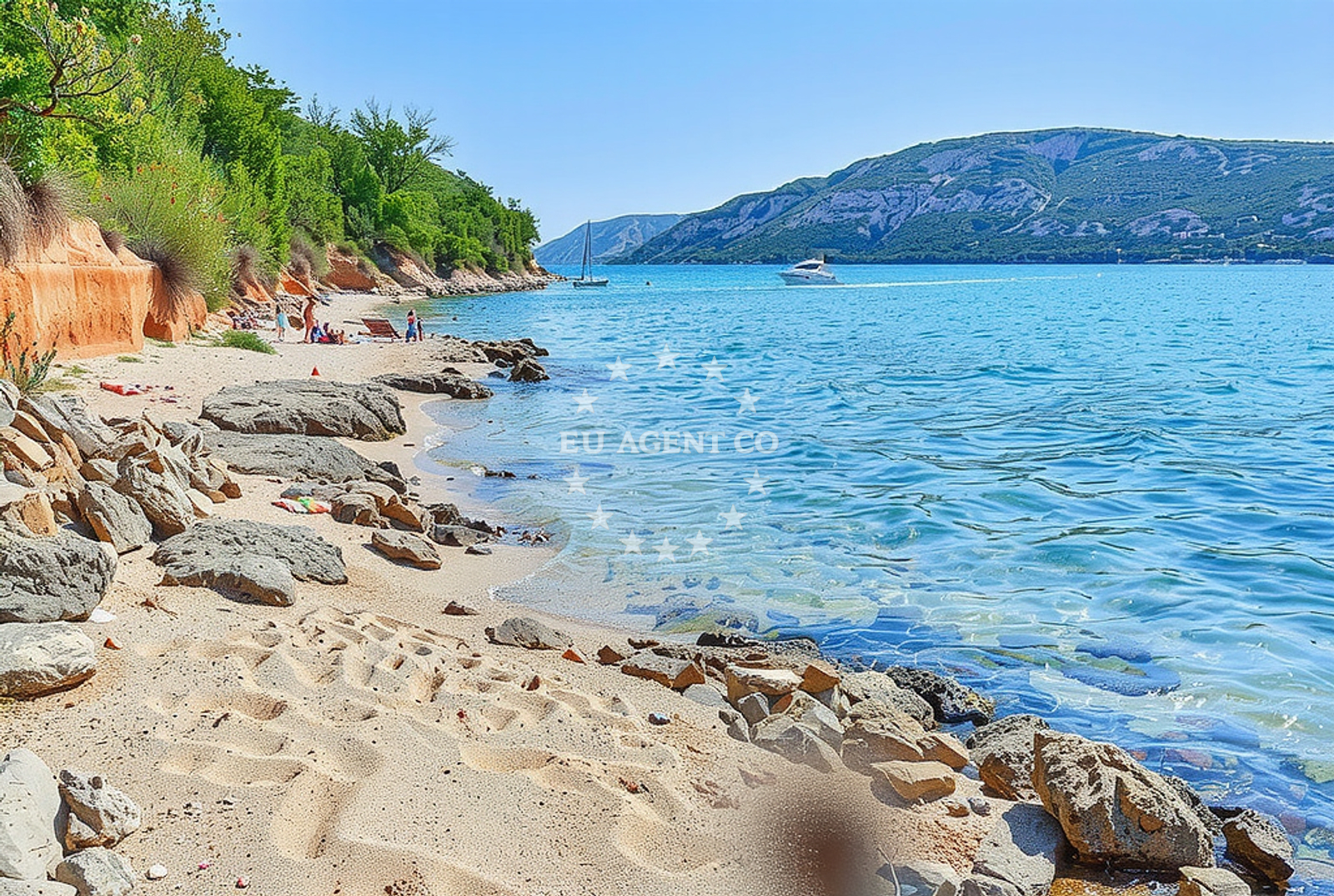 Additional view of Ravnice sredina, Barbat na Rabu (Rab) Beach in Ravnice sredina