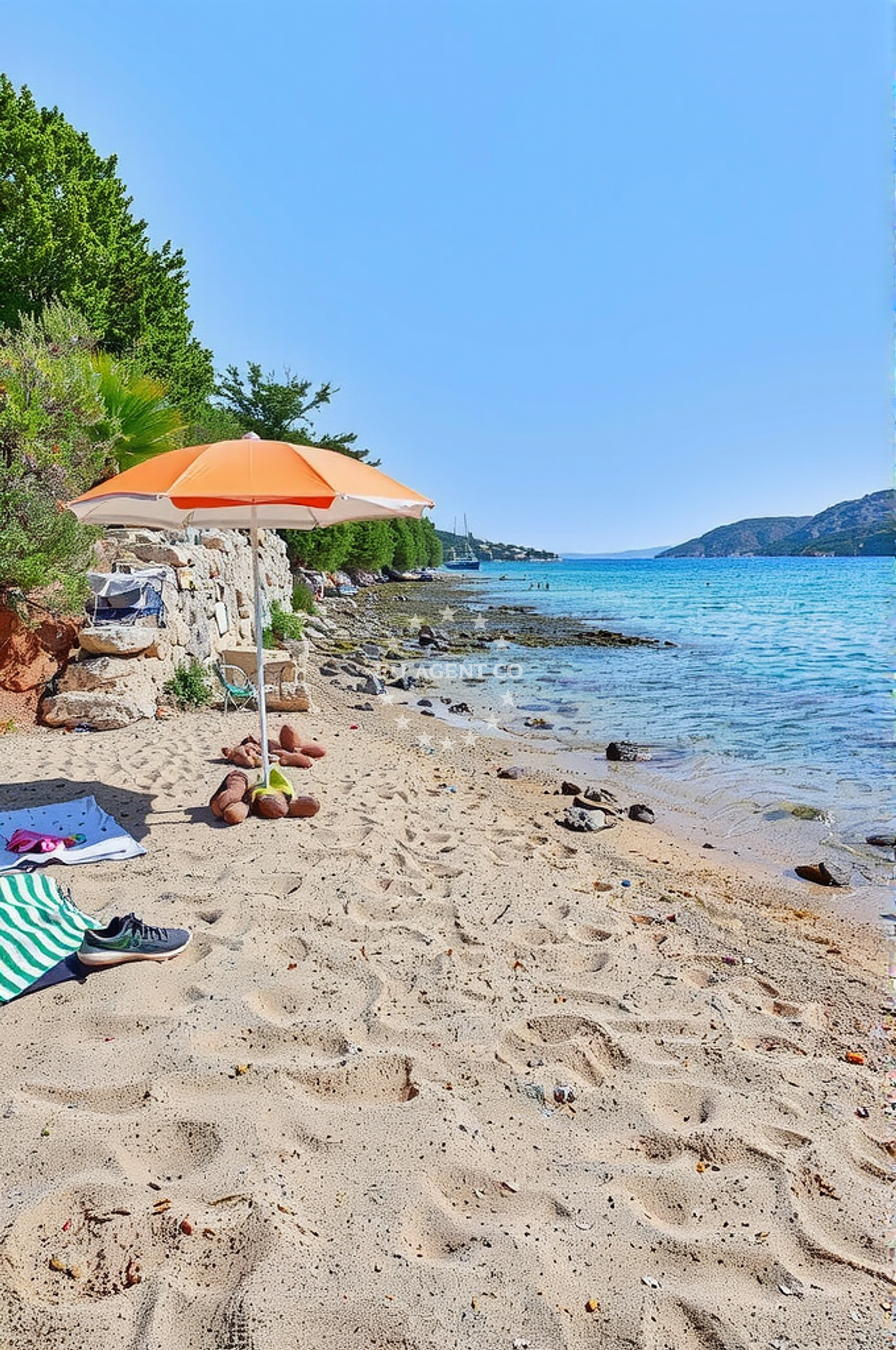Additional view of Ravnice zapad, Barbat na Rabu (Rab) Beach in Ravnice zapad