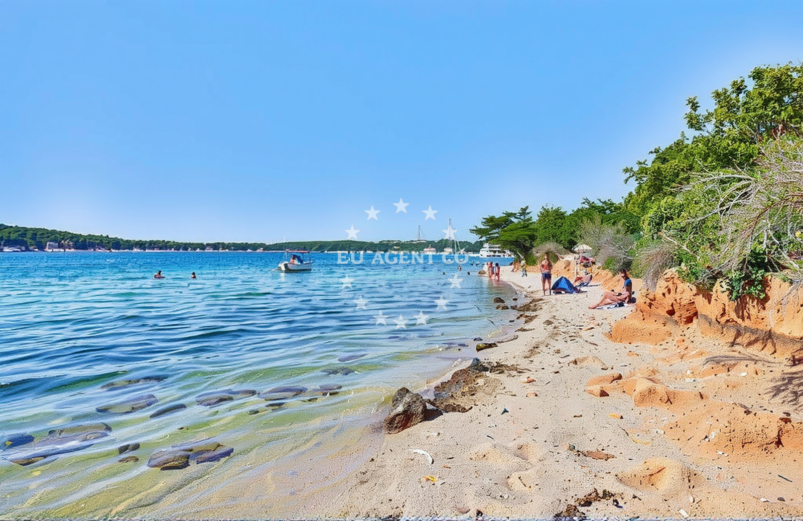 Additional view of Ravnice zapad, Barbat na Rabu (Rab) Beach in Ravnice zapad