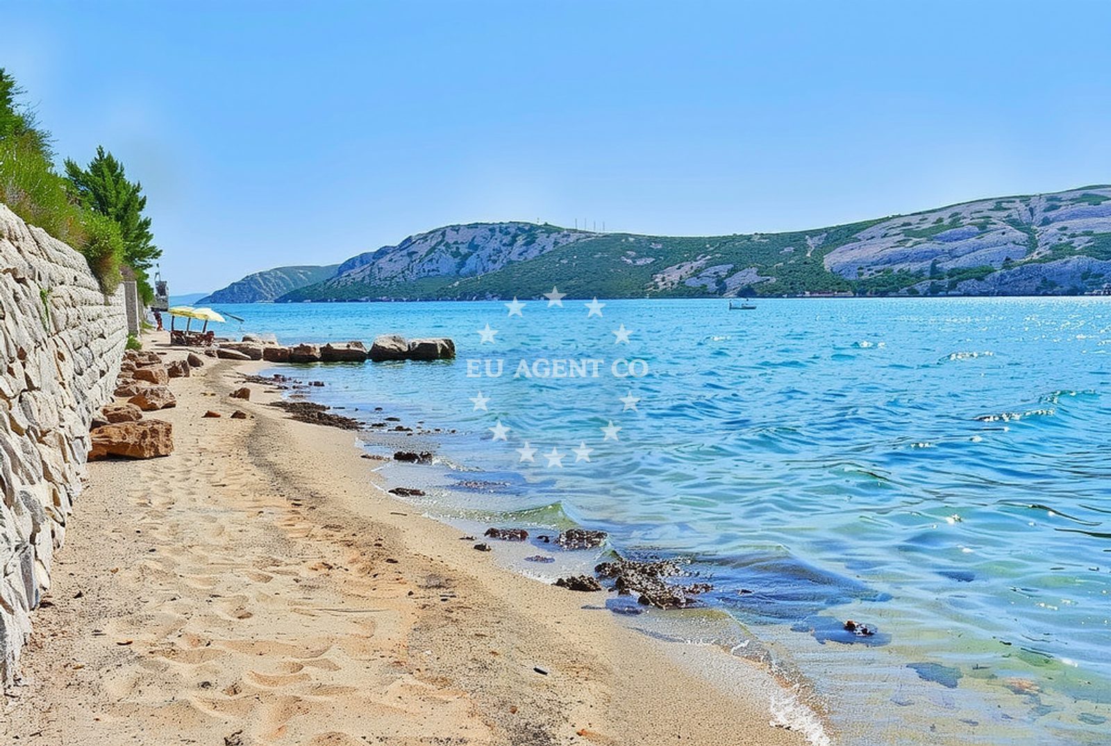 Additional view of Ravnice zapad, Barbat na Rabu (Rab) Beach in Ravnice zapad