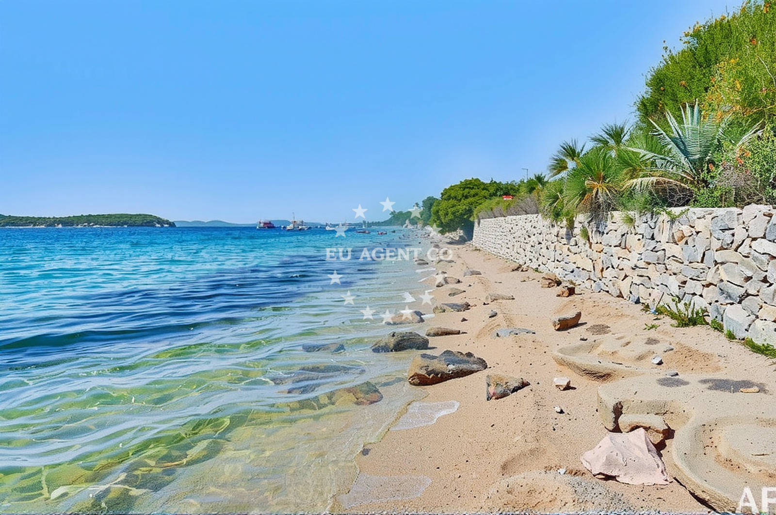 Additional view of Ravnice zapad, Barbat na Rabu (Rab) Beach in Ravnice zapad