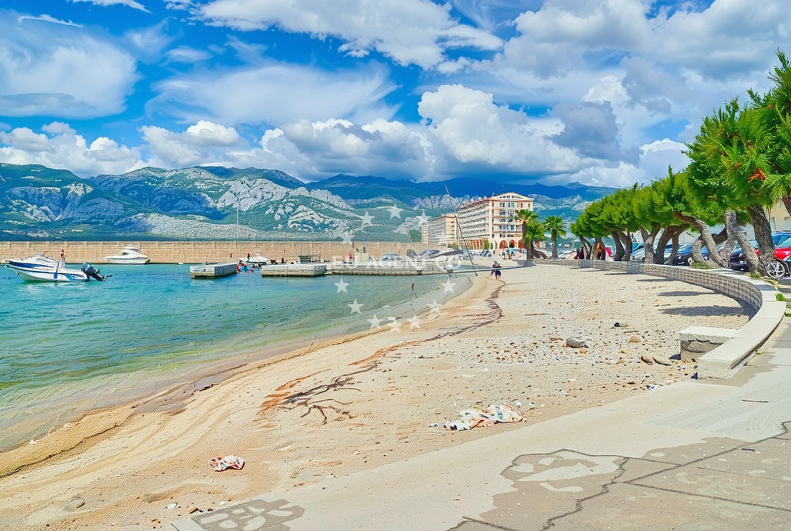 Beach facilities and surroundings at Ražanac: beaches and coves (8) in Ražanac