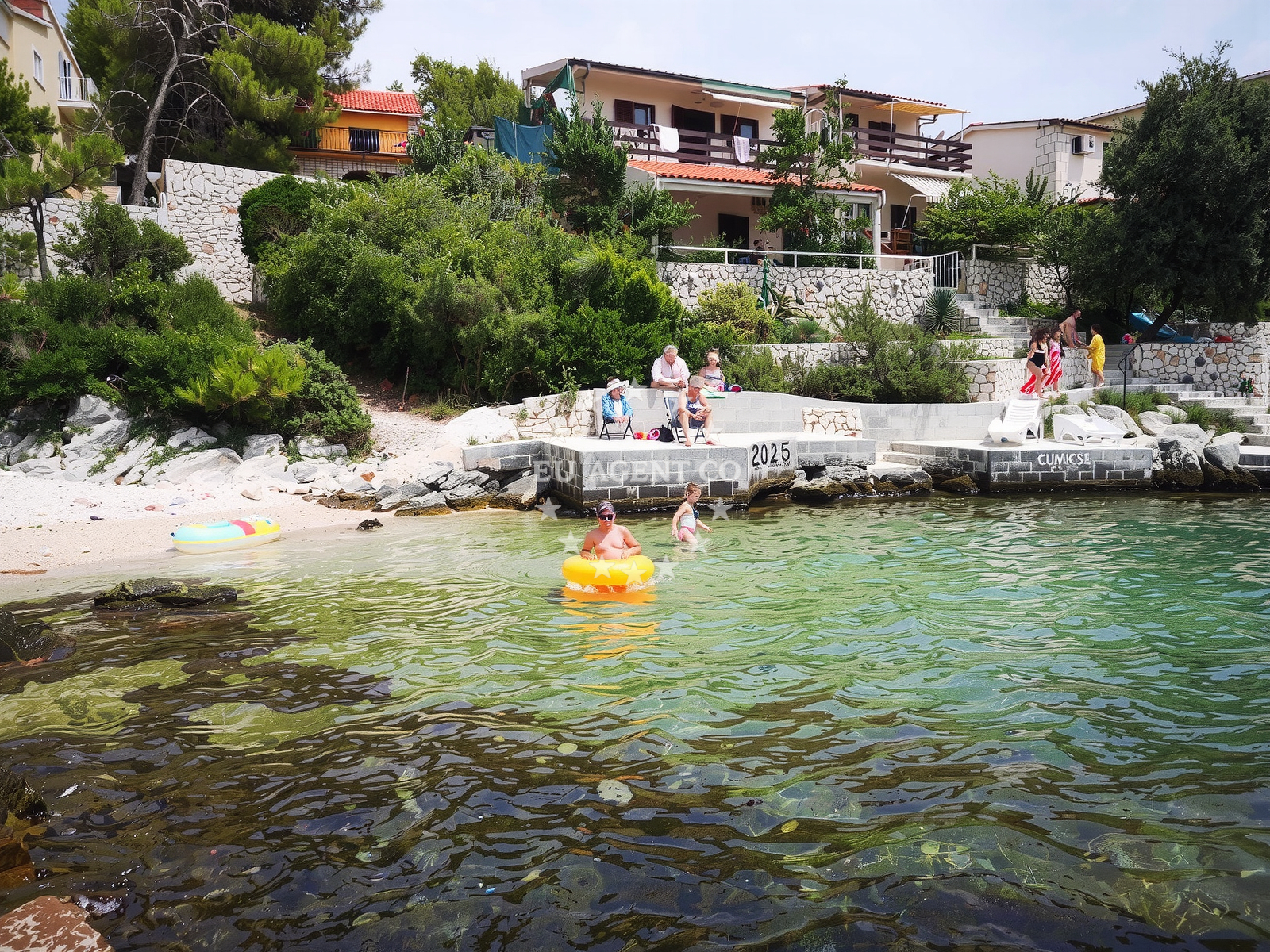 Shoreline and swimming area at Razanj beach II in Ražanj 150, Ražanj