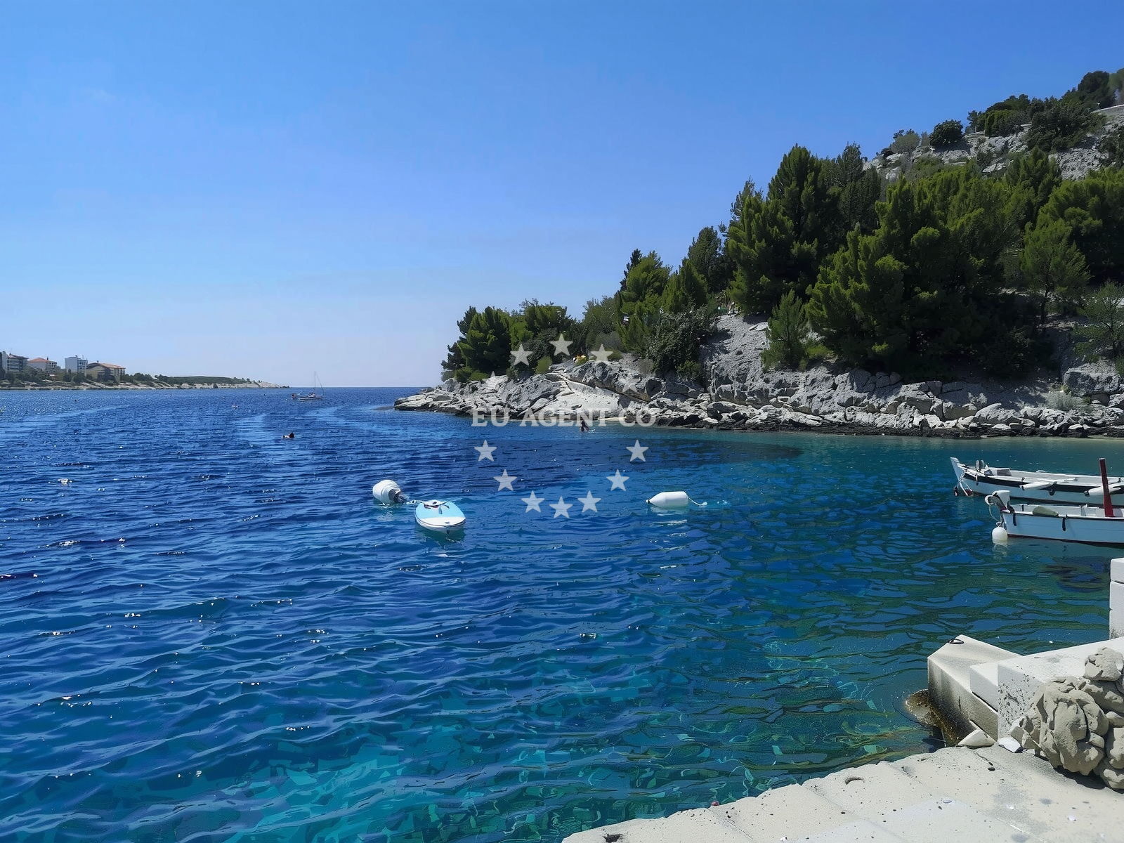 Sea and coastal view of Razanj beach II in Ražanj 150, Ražanj