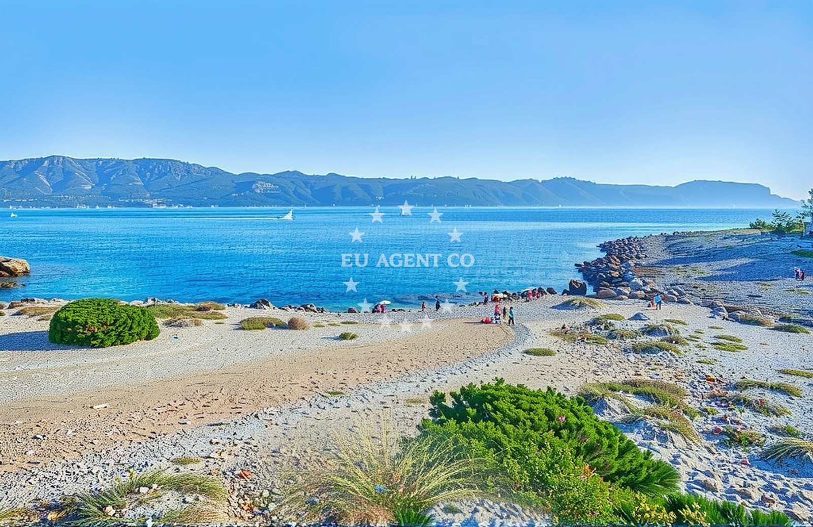 Sea and coastal view of Ražnjić, Lumbarda (Korčula) Beach in Ražnjić