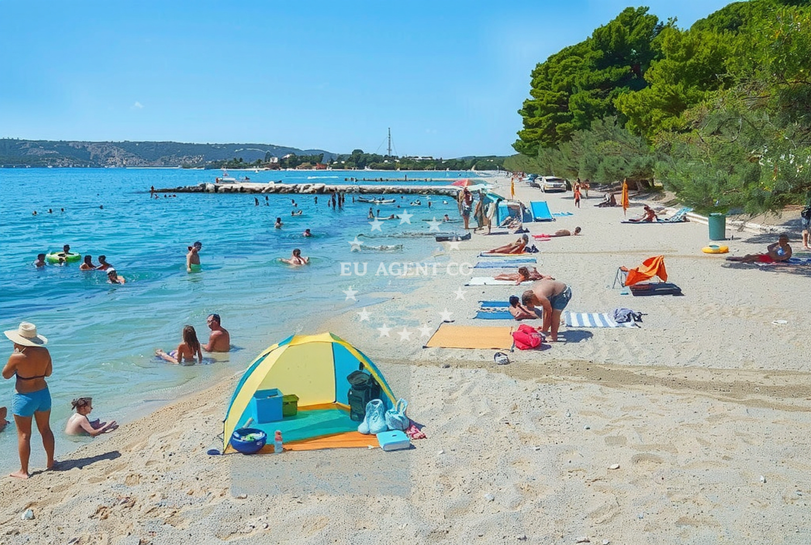 Additional view of Resnik beach in Cesta Dr. Franje Tuđmana 1218, Kaštela