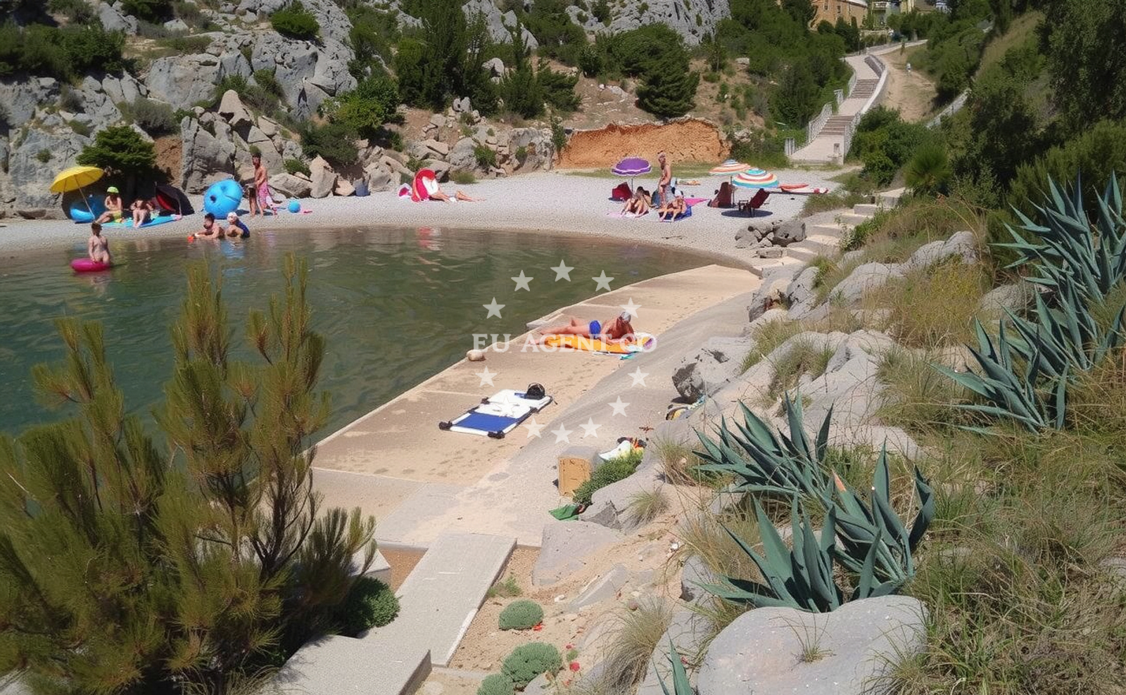 Additional view of Ribarica beach in , Ribarica