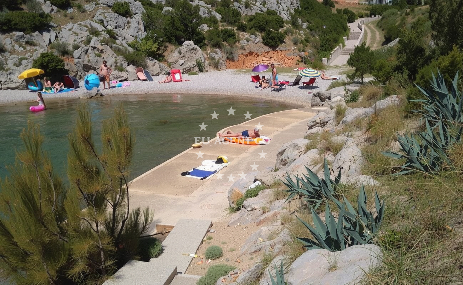 Additional view of Ribarica beach in , Ribarica