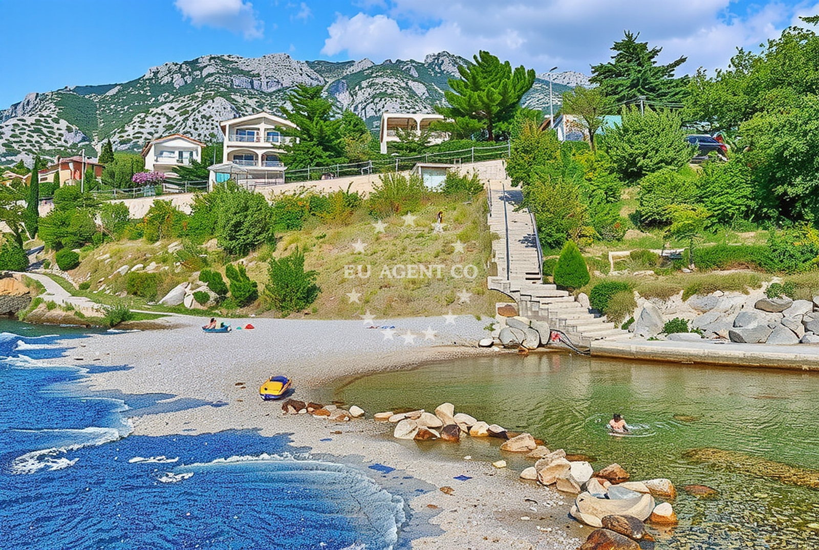 Additional view of Ribarica beach in , Ribarica