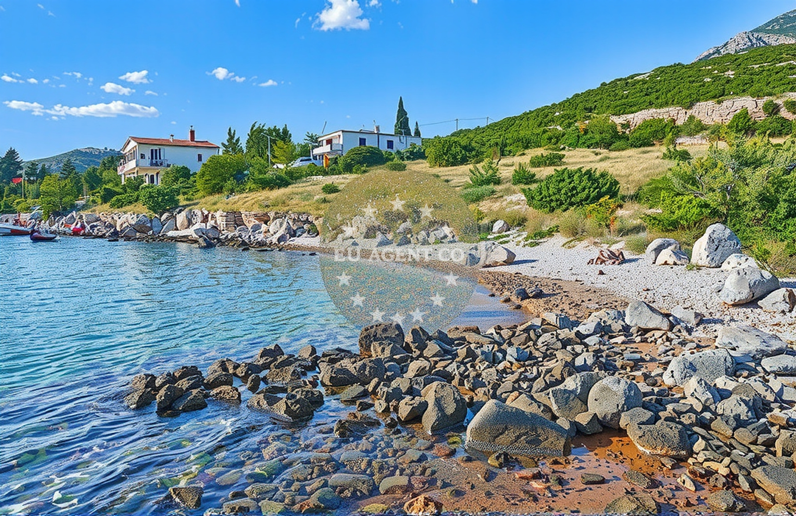 Overview of Ribarica, Cesarica Beach in Ribarica