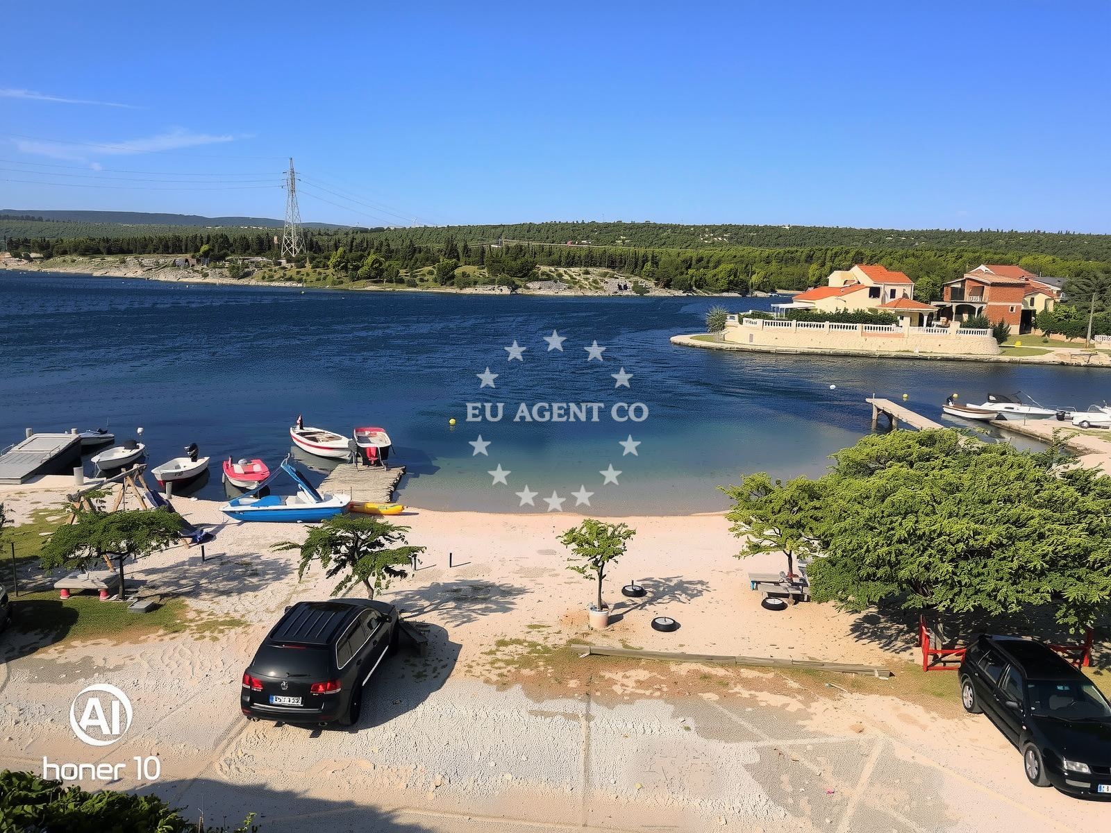 Overview of Ribnica beach in Vozarica 127, Kruševo