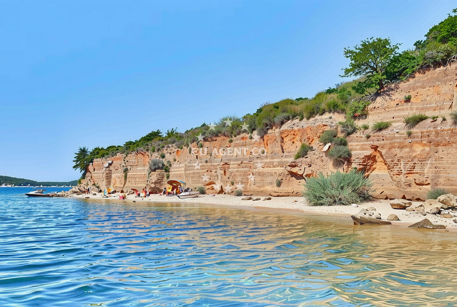 Additional view of Ribon beach in 574 Barbat, Rab