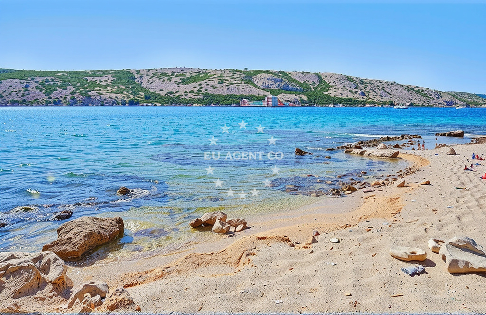Additional view of Ribon beach in 574 Barbat, Rab