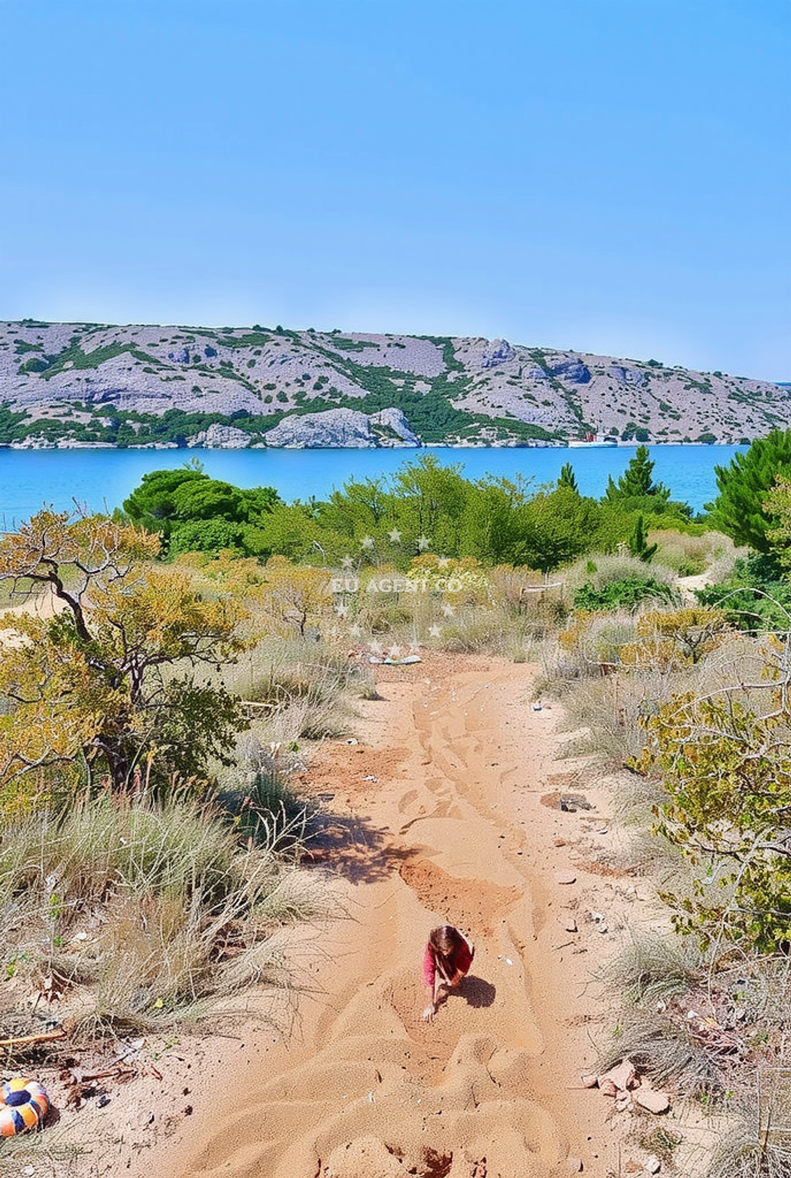 Additional view of Ribon beach in 574 Barbat, Rab