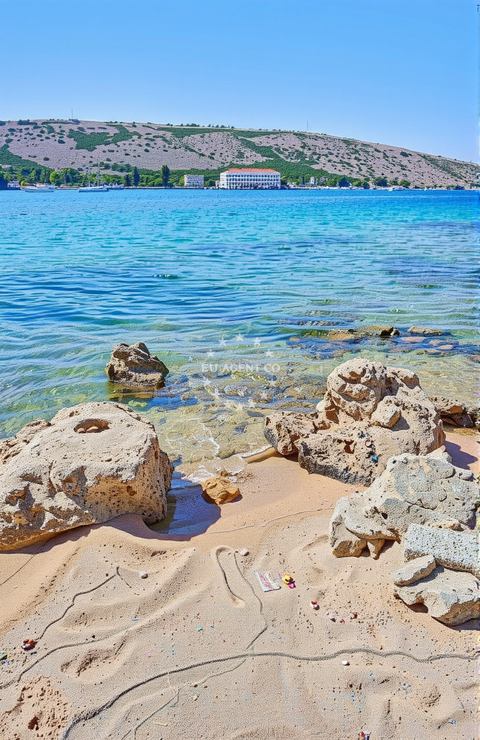 Additional view of Ribon beach in 574 Barbat, Rab