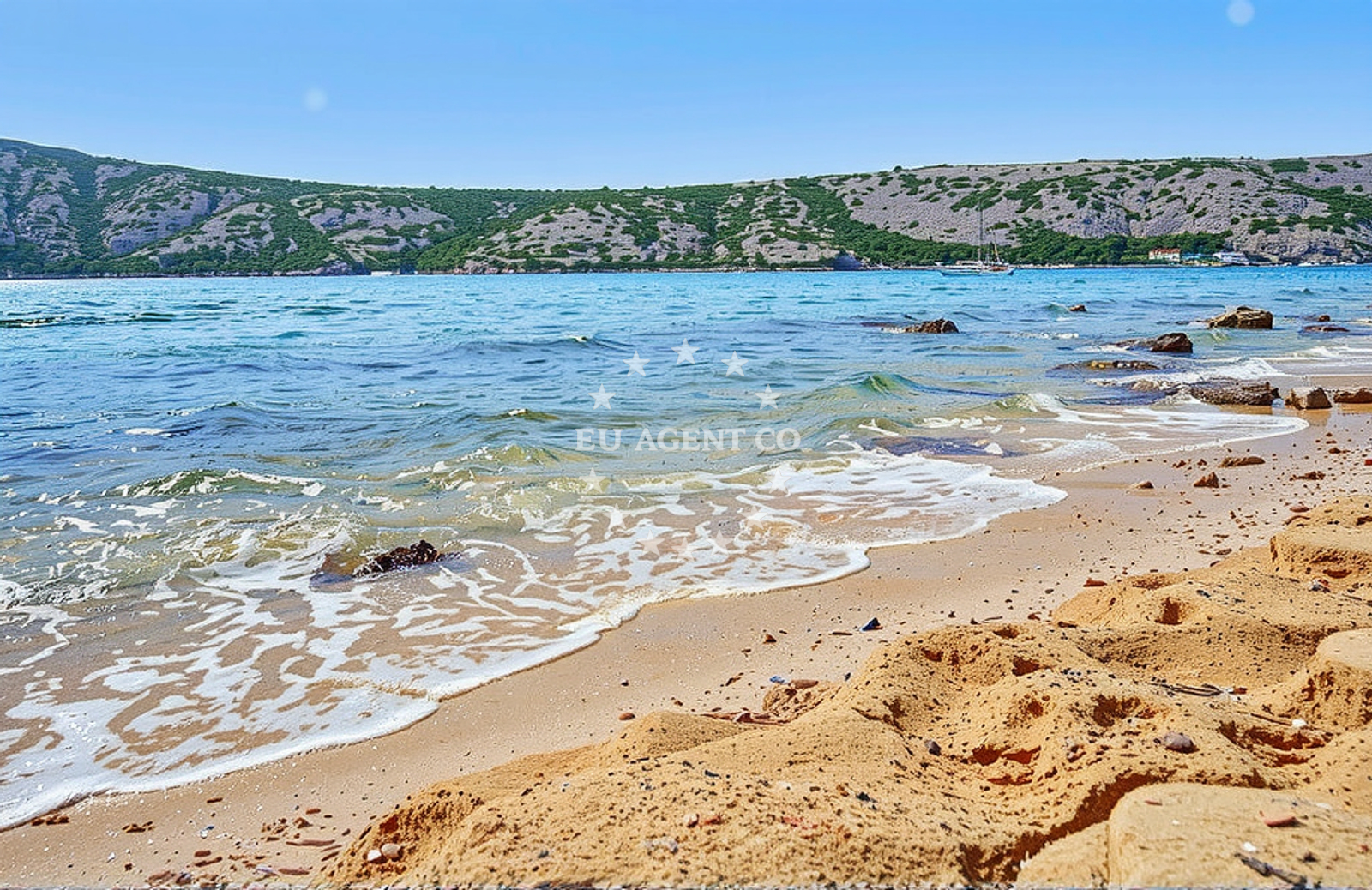 Additional view of Ribon beach in 574 Barbat, Rab