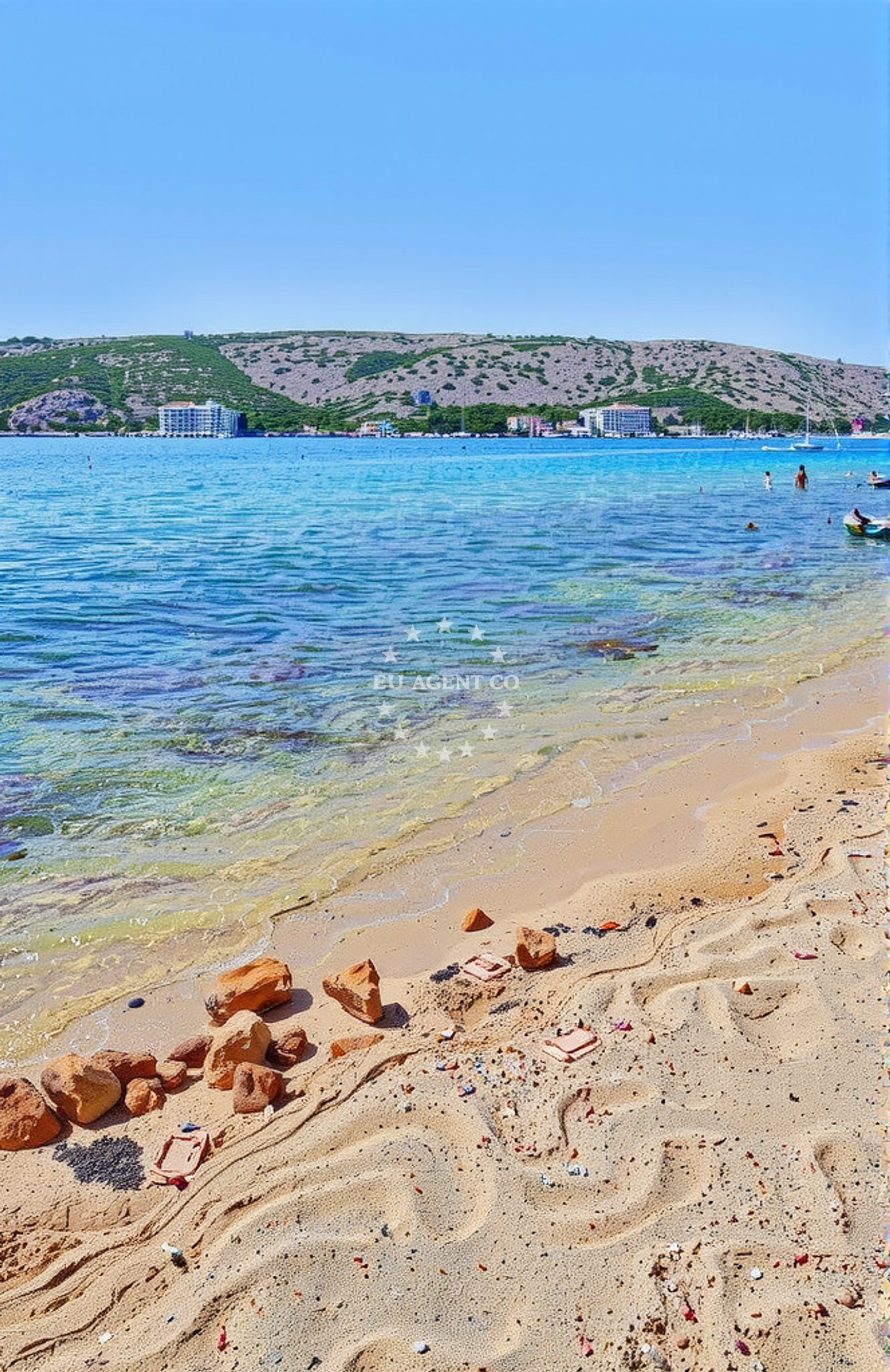 Additional view of Ribon beach in 574 Barbat, Rab