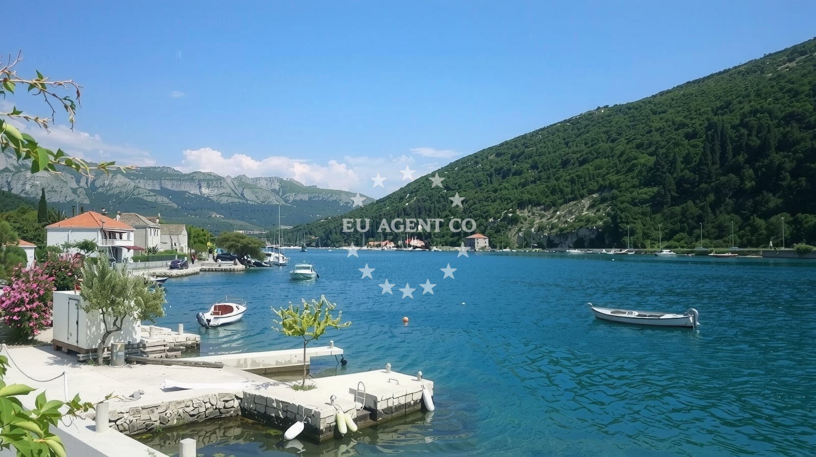 Shoreline and swimming area at Rijeka beach in Uz Jadransku cestu 67, Mokošica