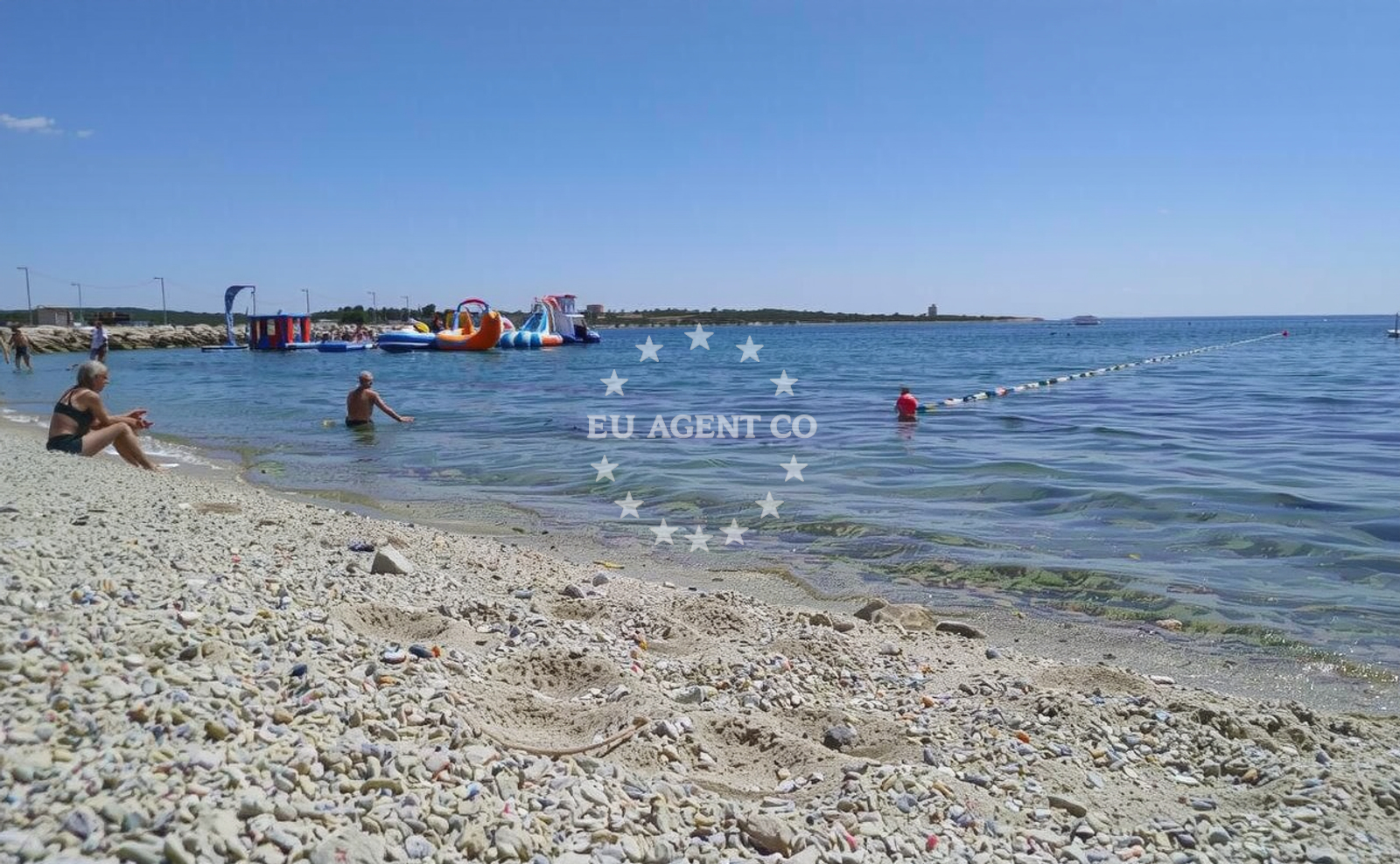 Additional view of Riva beach in , Novalja
