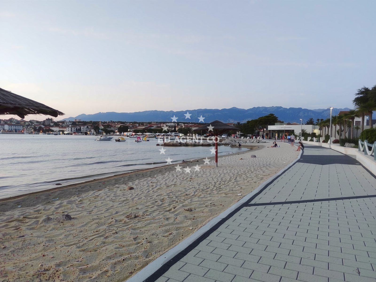 Additional view of Riva beach in , Novalja