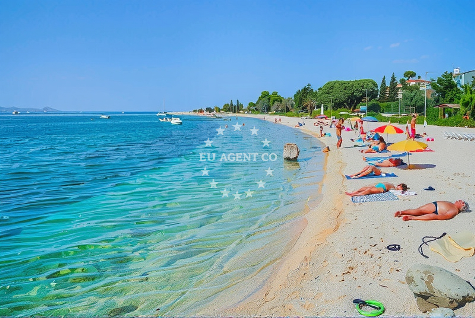 Additional view of Riva beach in , Novalja