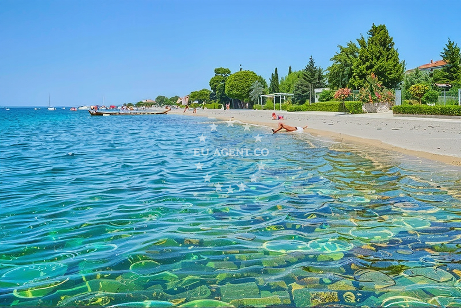 Additional view of Riva beach in , Novalja