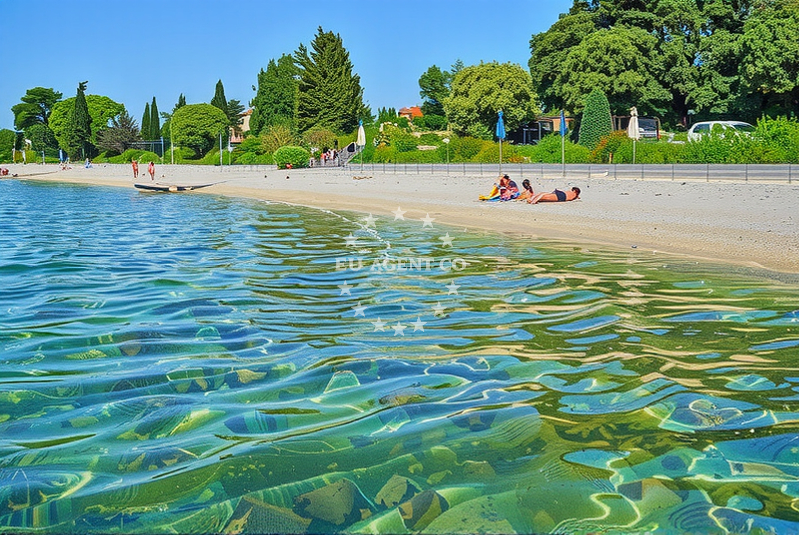Additional view of Riva beach in , Novalja