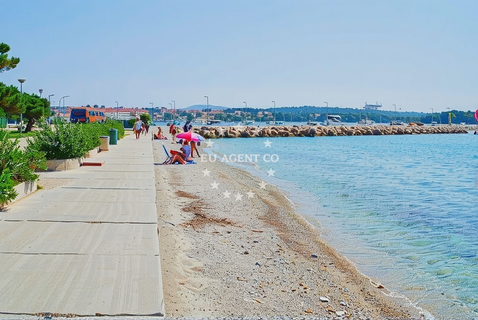 Additional view of Riva beach in , Novalja