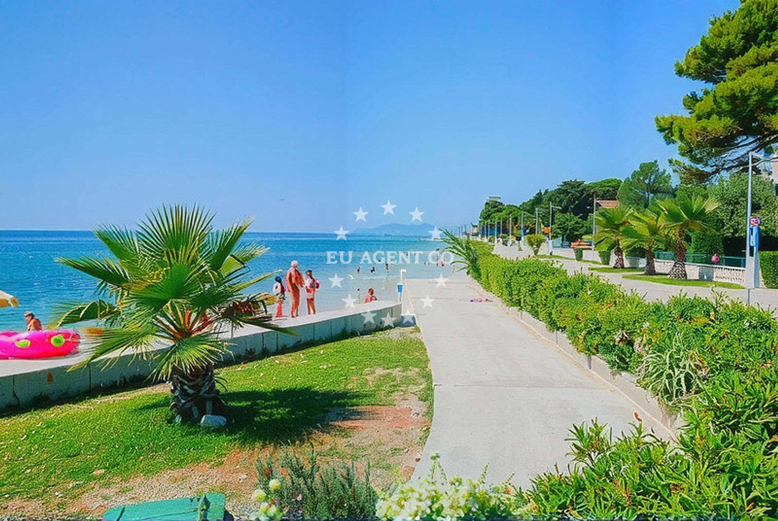 Additional view of Riva beach in , Novalja