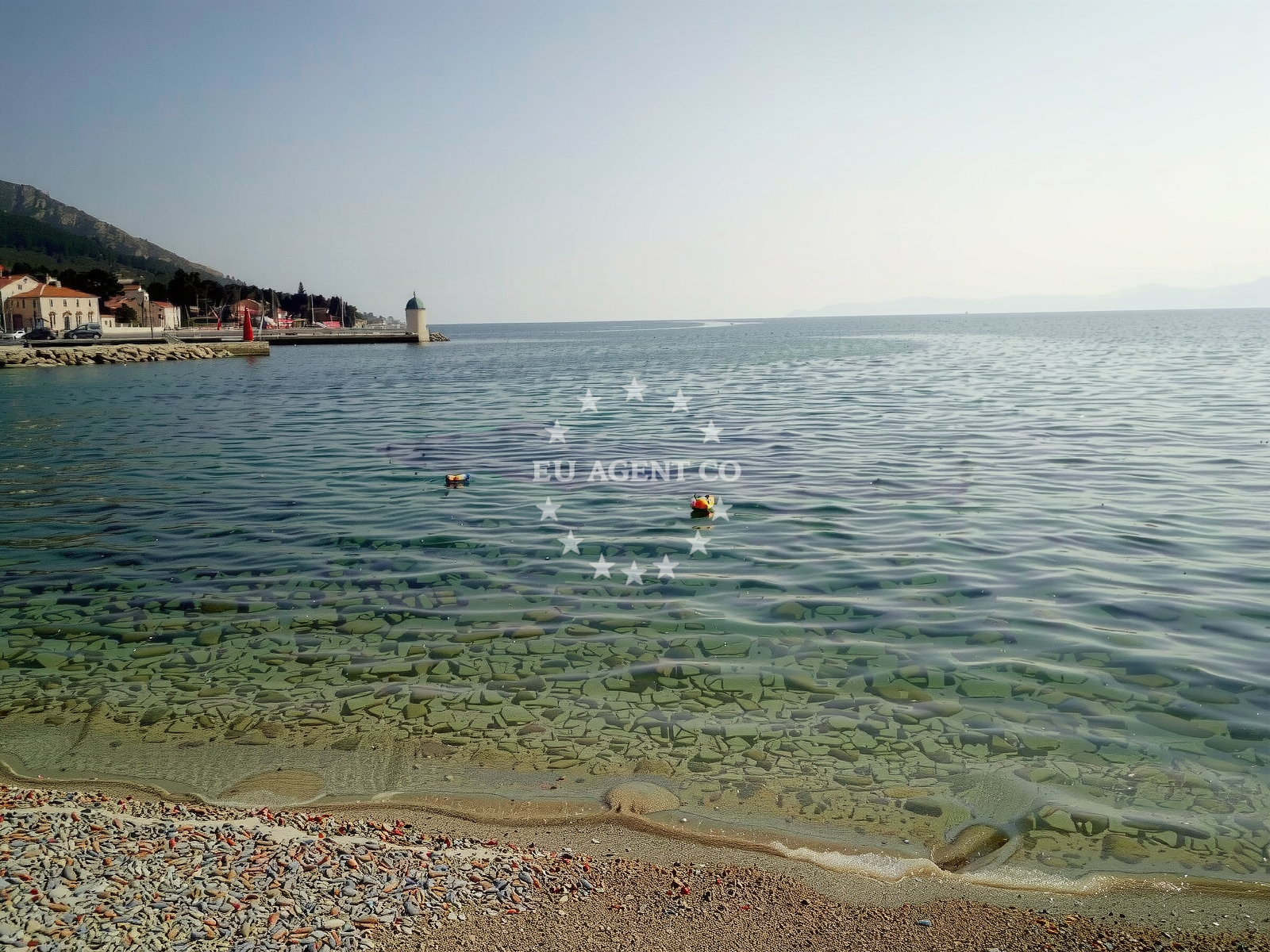 Sea and coastal view of Riva beach in Ruđera Boškovića 6a, Bol