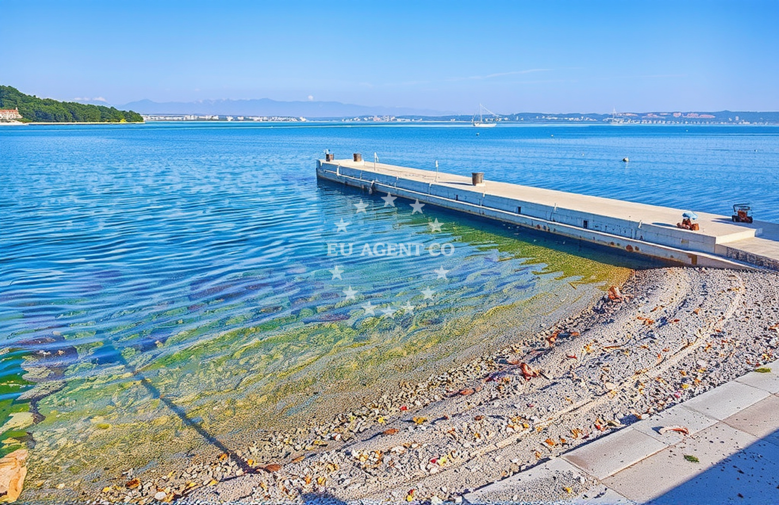 Additional view of Riva, Kali (Ugljan) Beach in Riva