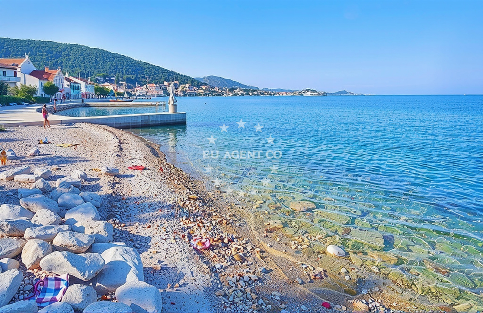 Additional view of Riva, Kali (Ugljan) Beach in Riva