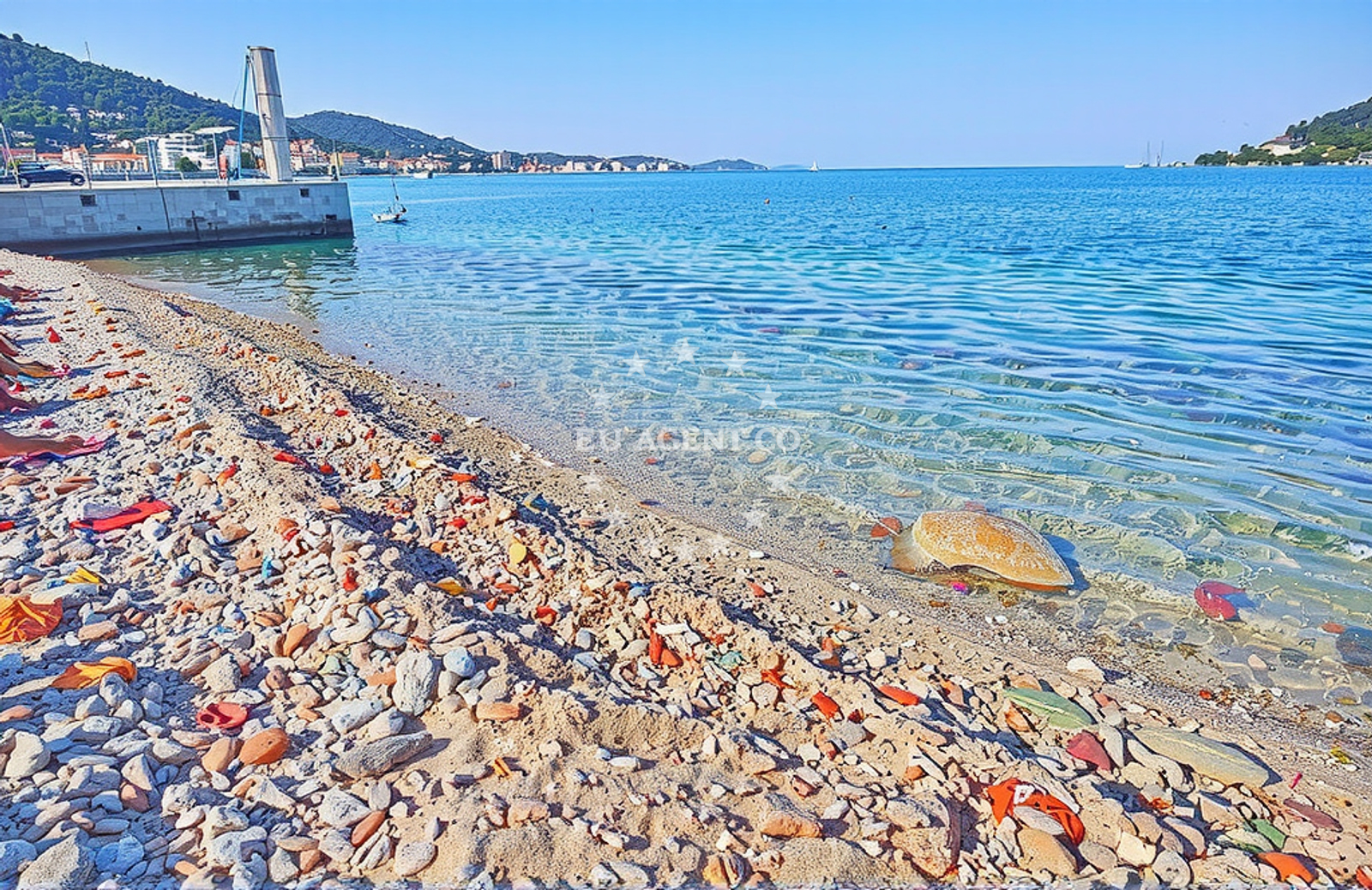 Additional view of Riva, Kali (Ugljan) Beach in Riva