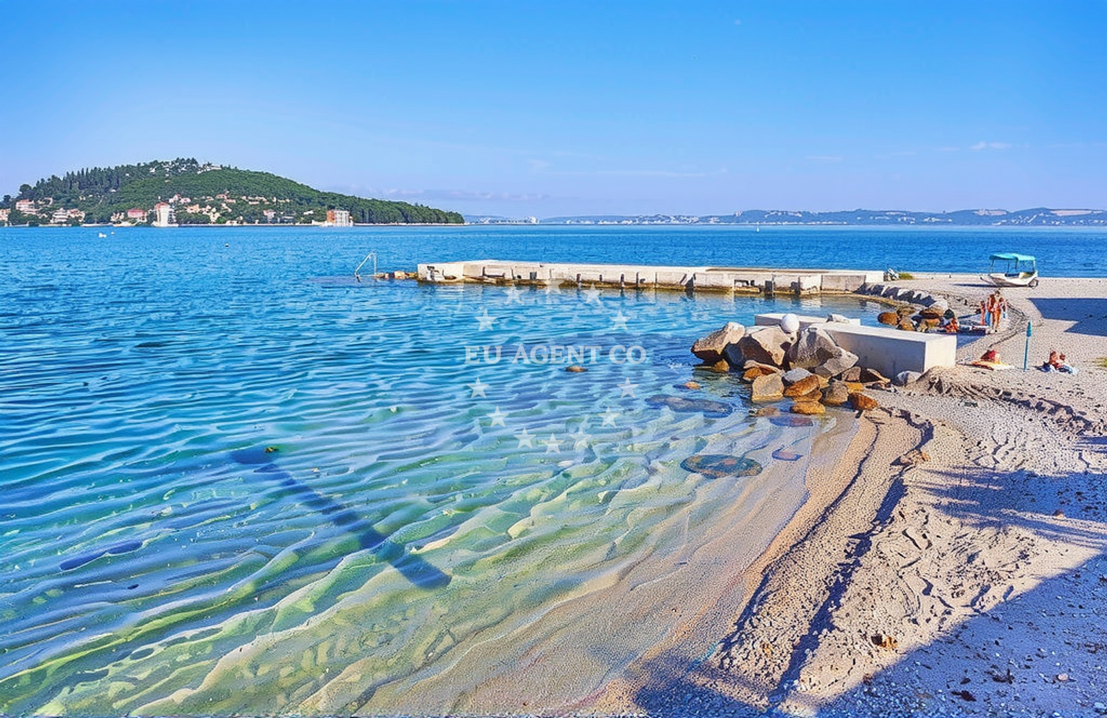 Additional view of Riva, Kali (Ugljan) Beach in Riva