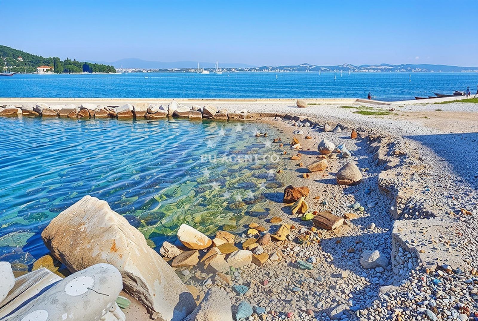 Additional view of Riva, Kali (Ugljan) Beach in Riva