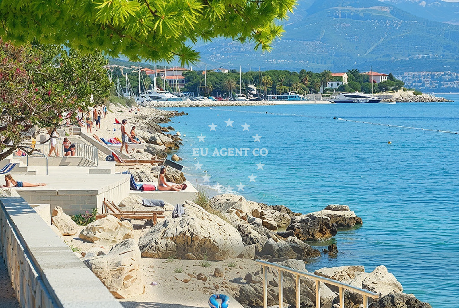Additional view of Riva, Novi Vinodolski Beach in Riva