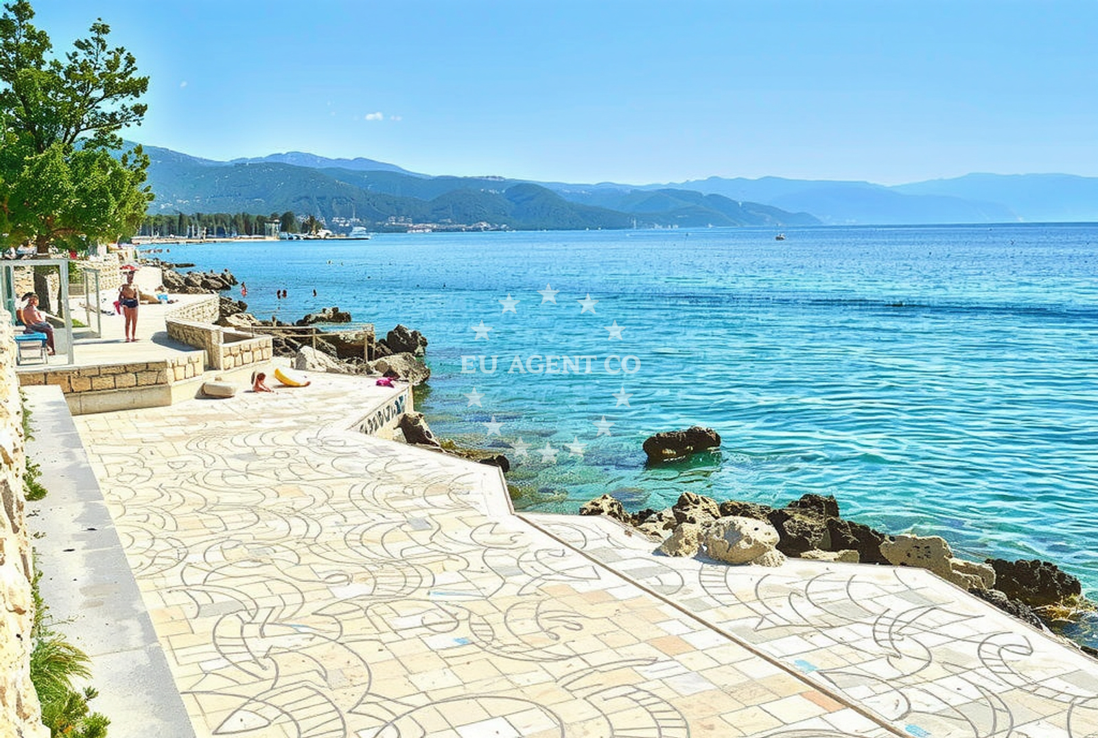 Additional view of Riva, Novi Vinodolski Beach in Riva