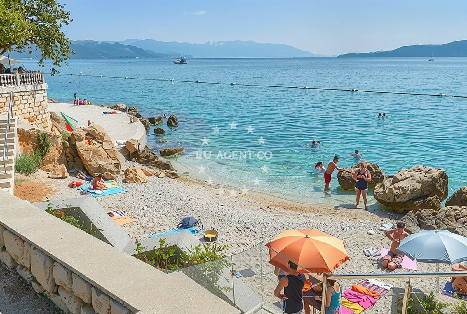 Additional view of Riva, Novi Vinodolski Beach in Riva