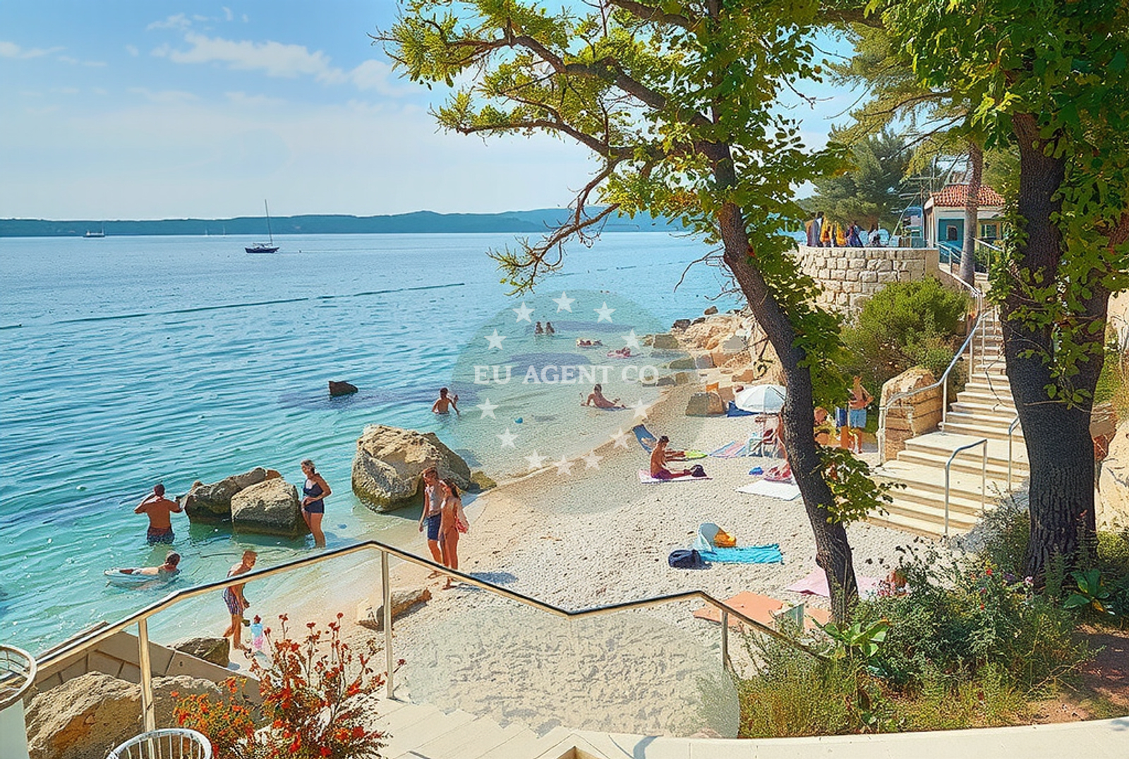 Additional view of Riva, Novi Vinodolski Beach in Riva