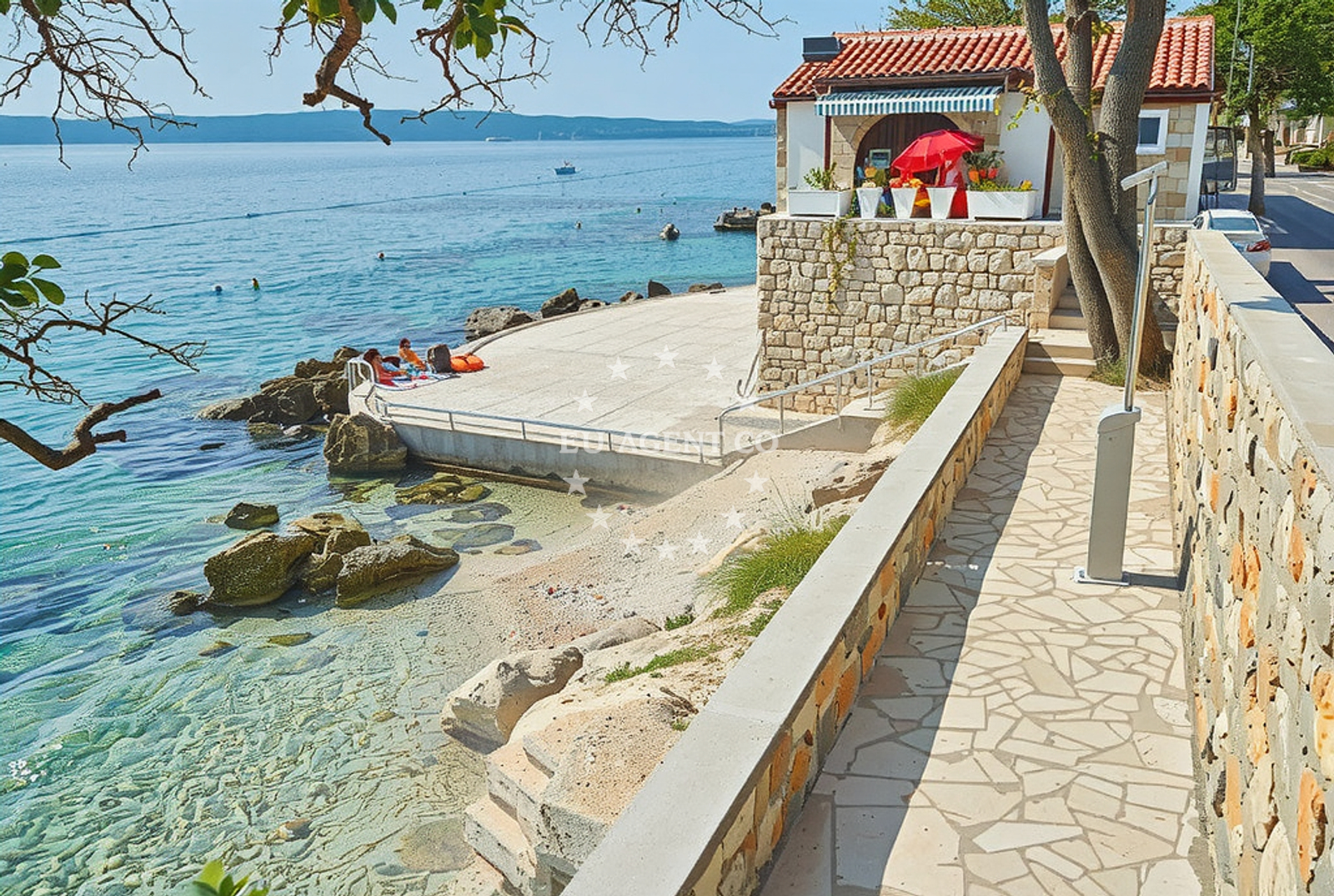 Additional view of Riva, Novi Vinodolski Beach in Riva